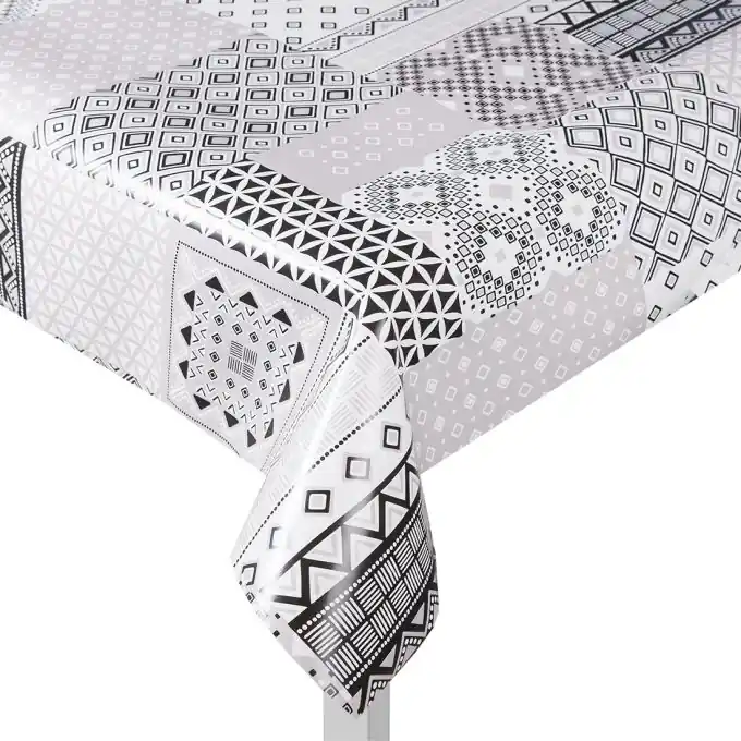 Handgefertigt Wachstuch Idaly Grau