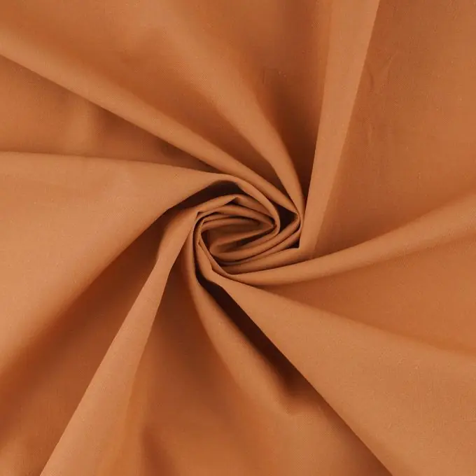 Popeline Bio Baumwolle Karamell Rabatt