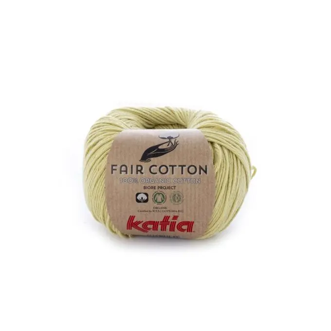 Wolle bio Katia Fair Cotton Pistazie Günstig