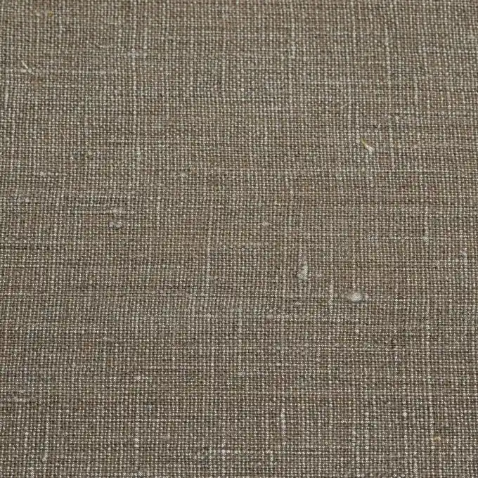 100% Leinen Glitzerstoff taupe silberfarben Knallerangebot