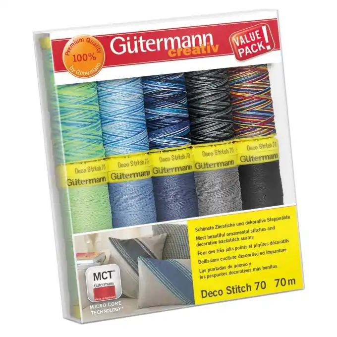10er Set Garn Deco Stitch col.3 Gütermann – COL 0 Neuheit